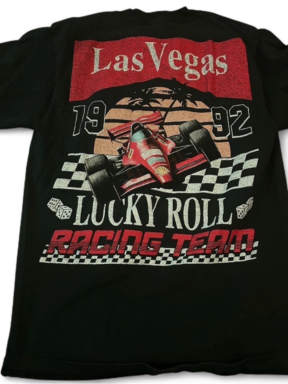 Las Vegas Lucky Roll Racing Team Mens Graphic Tee